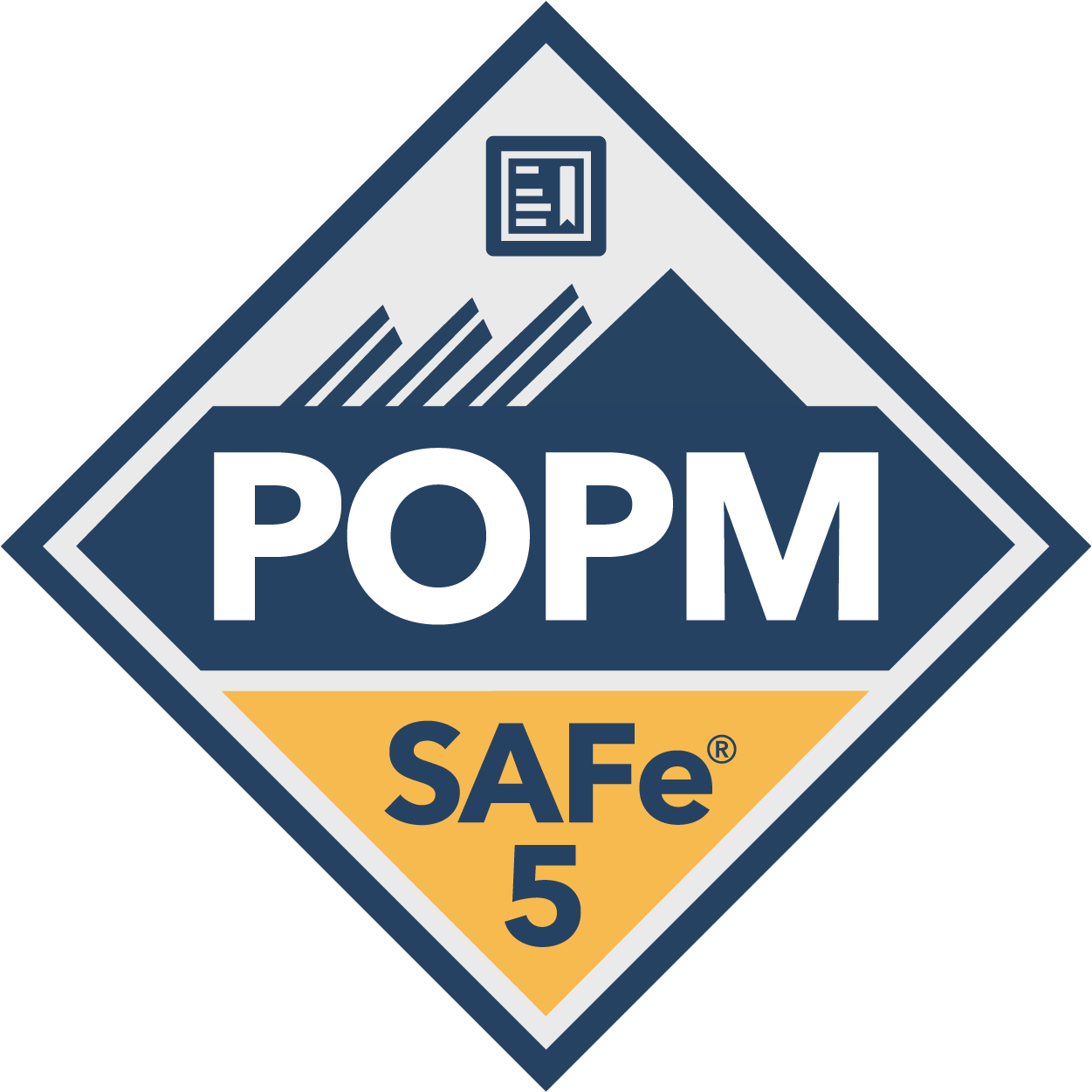 Certified SAFe® 5 Product Owner/Product Manager badge for Moses Olabhele Esangbedo