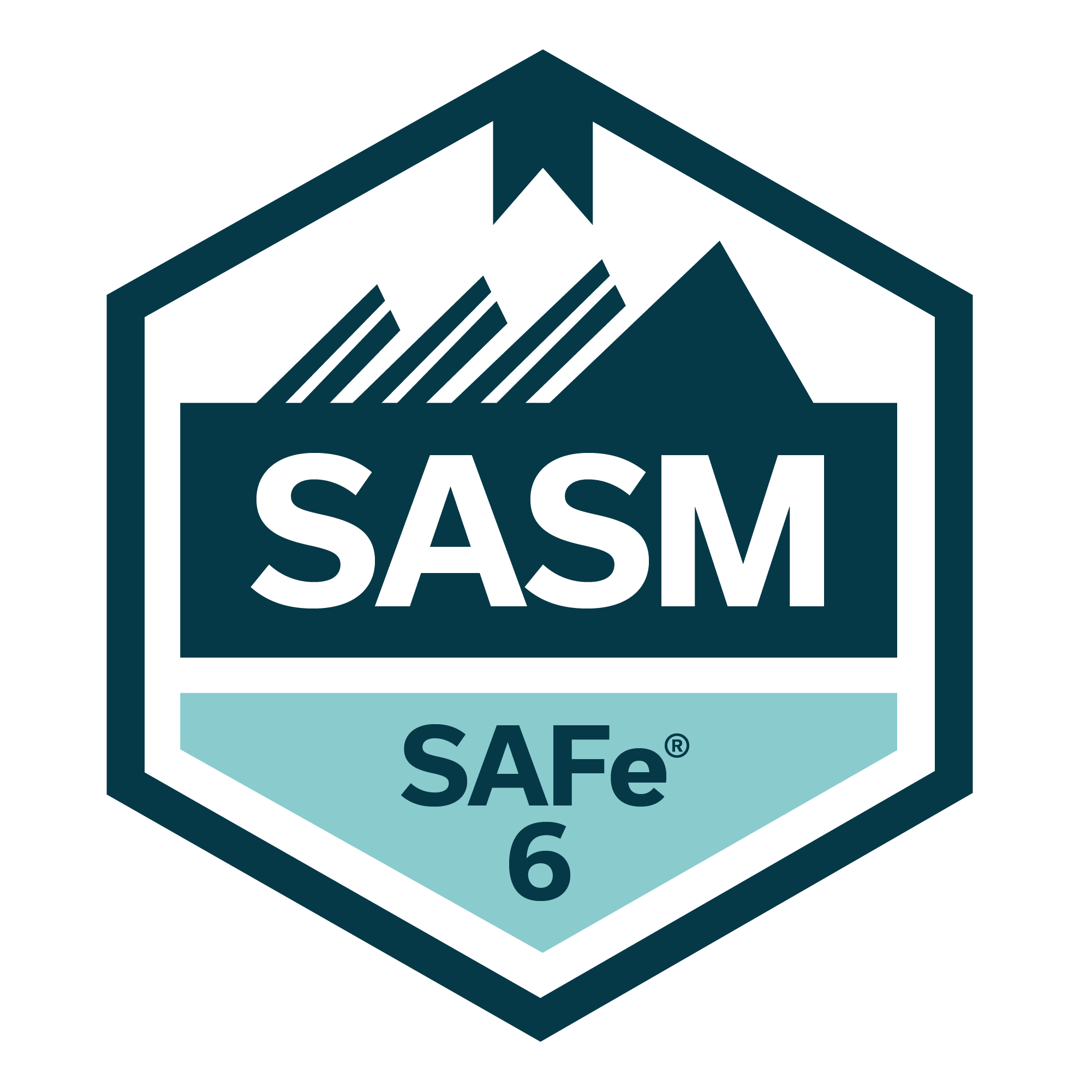Certified SAFe® 6 Advanced Scrum Master badge for Moses Olabhele Esangbedo